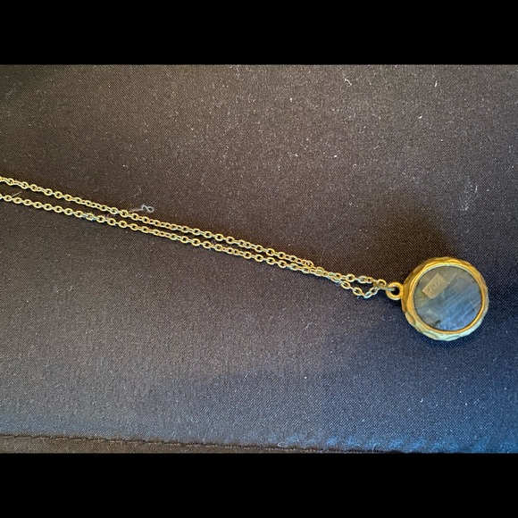 Golden stone necklace